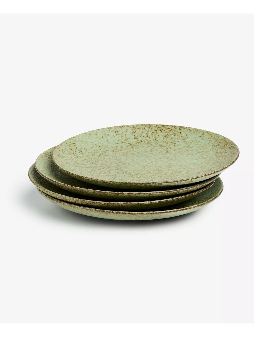 44$ Oake Salad Plates Olive Set of 4 Green